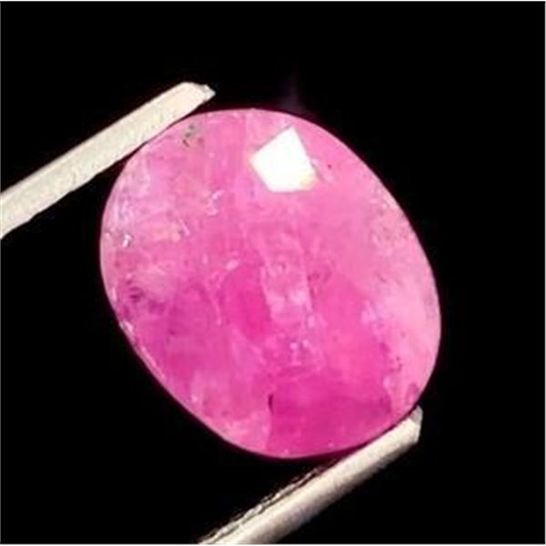 3.6 ct Certified Mozambique Ruby gemstone Untreated ($4,650 Appraisal)