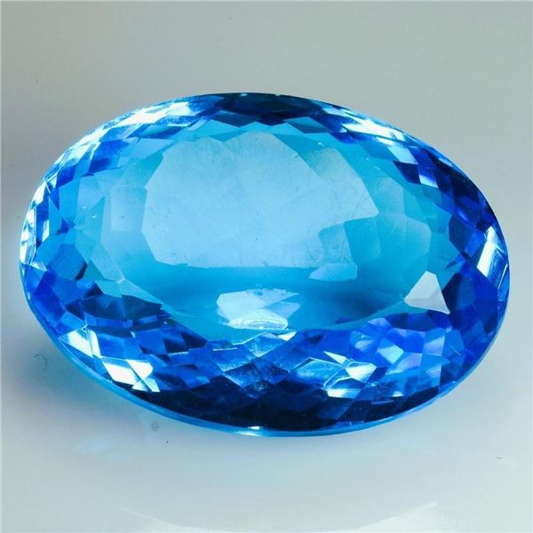55.86 ct Certified Royal Blue Topaz gemstone ($9,830 Appraisal)