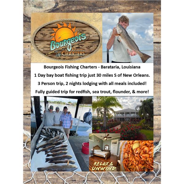 Louisiana Redfish and Trout Trip for 3