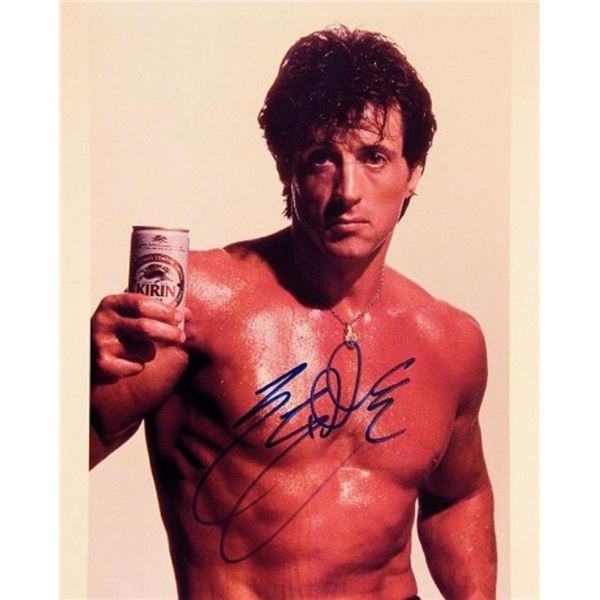 Sylvester Stallone signed movie photo