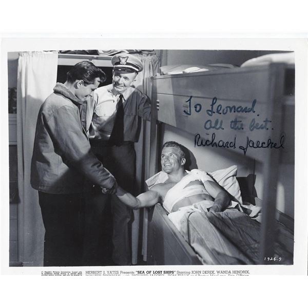 Sea of Lost Ships Richard Jaeckel signed movie photo