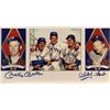 Image 1 : Mickey Mantle and Whitey Ford signed graphic card.