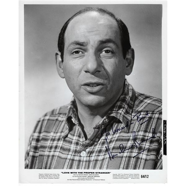 Love With The Proper Stranger Herschel Bernardi Signed Photo