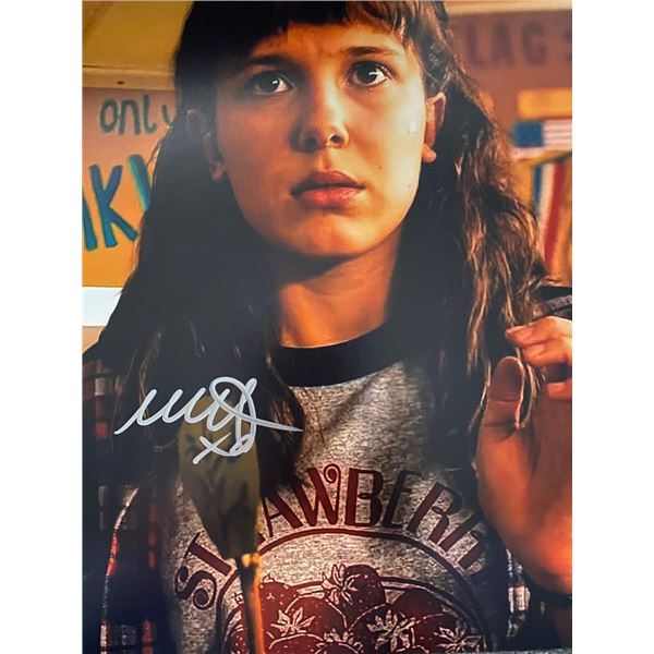 Stranger Things Millie Bobby Brown signed photo