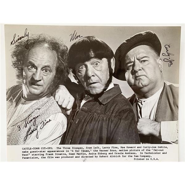 The Three Stooges signed photo