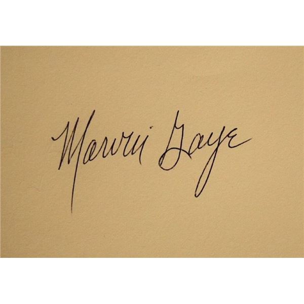 Marvin Gaye Lets Get It On  signature slip