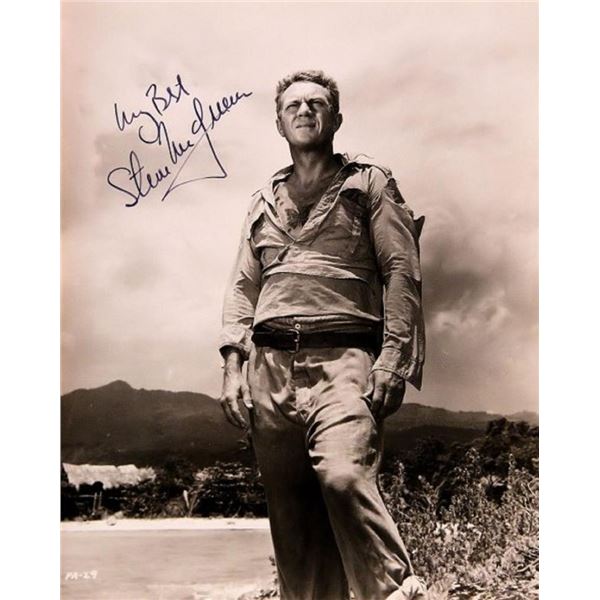 Papillon Steve McQueen signed photo