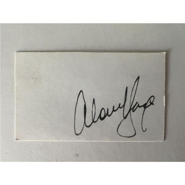 Talk Show Host Alan King original signature