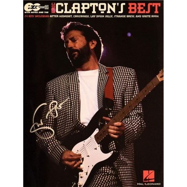 Eric Clapton signed music book