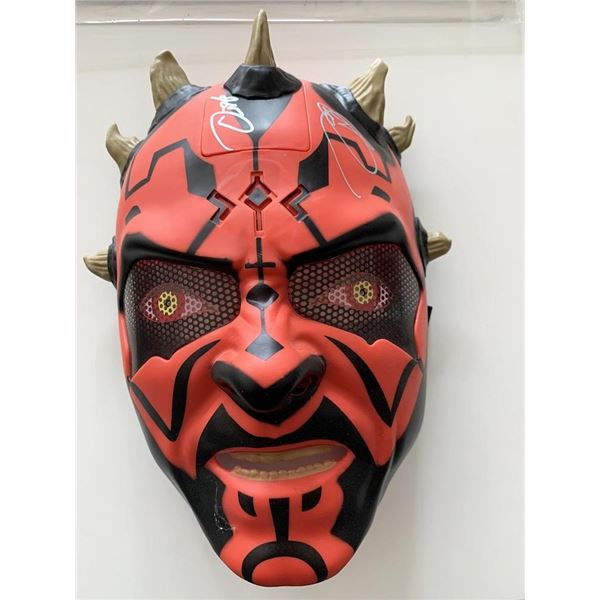 Star Wars Ray Park signed Darth Maul mask