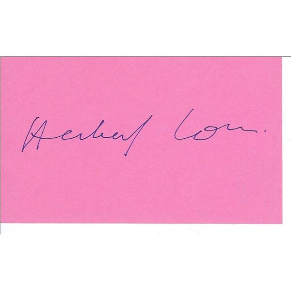 The Pink Panther Herbert Lom original signature