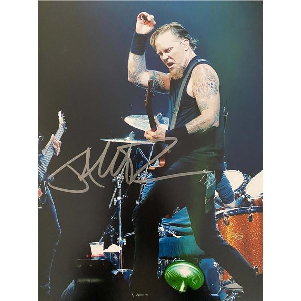 Metallica James Hetfield signed photo