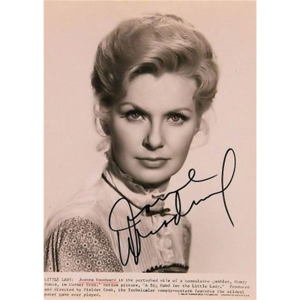 Joanne Woodward signed portrait photo