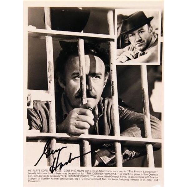 The French Connection Gene Hackman signed promo photo