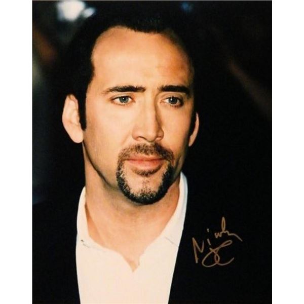 Face Off Nicholas Cage signed portrait photo