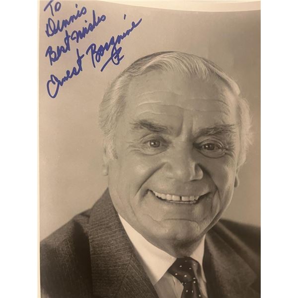 Ernest Borgnine signed photo