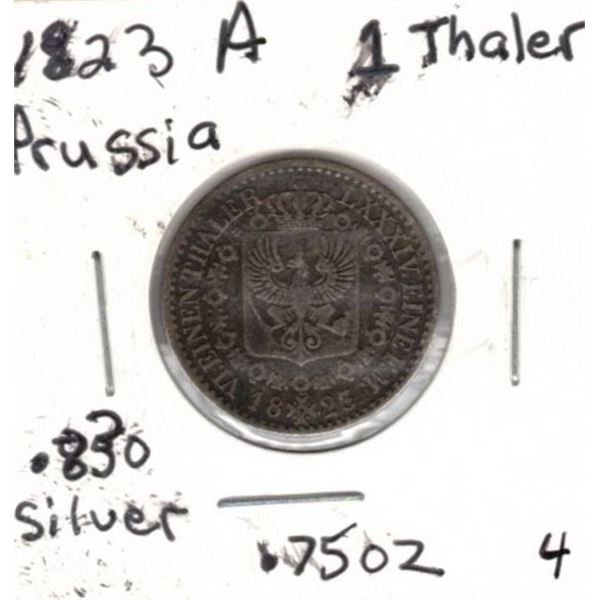 1823 A 1 Thaler Prussia
