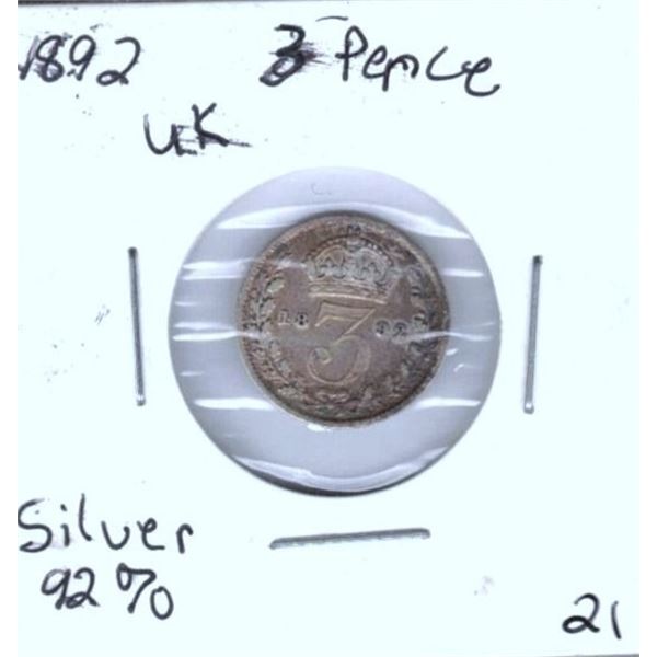 1892 UK 2 Pence