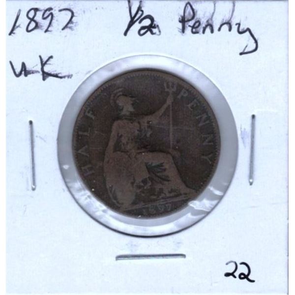 1897 UK 1/2 Penny