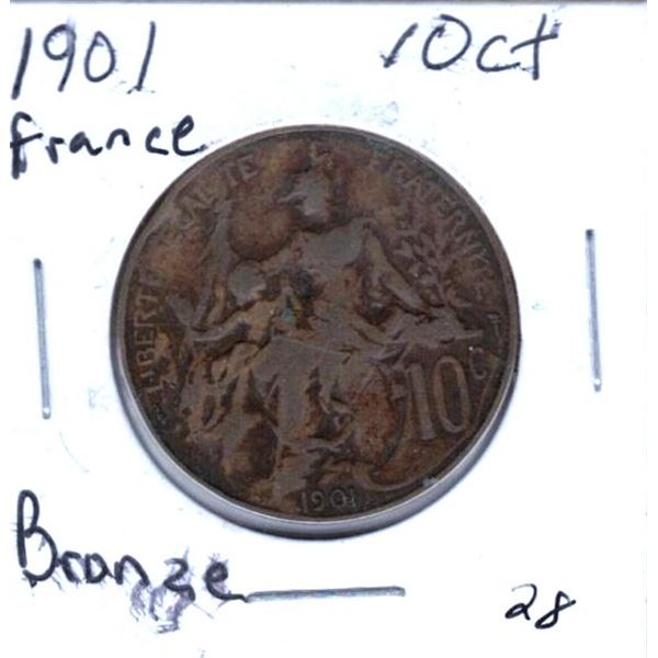 1901 France 10 ct Bronze