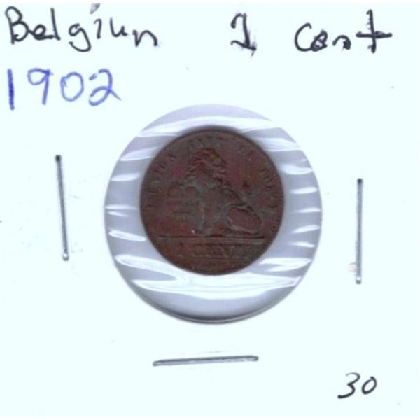 1902 Belgium 1 Cent