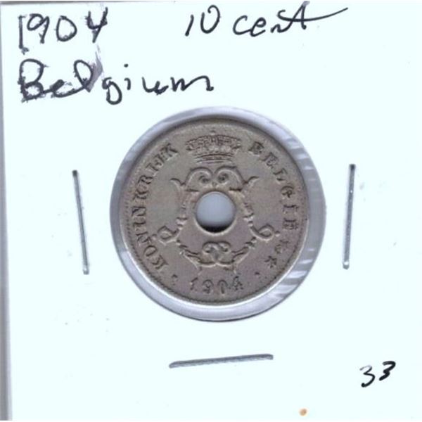 1904 Belgium  10 Cent