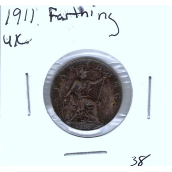 1911 UK Farthing