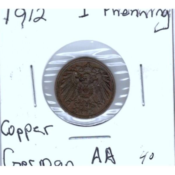 1912 Germany 1 Phenning AA