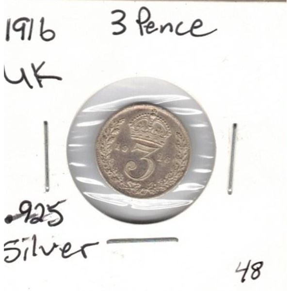 1916 UK 3 Pence