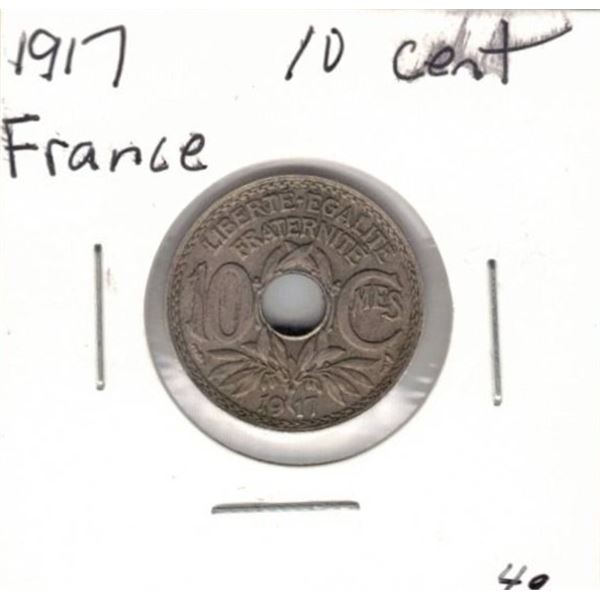 1917 France 10 Cent