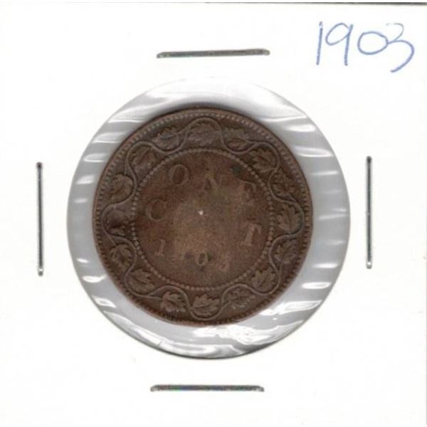 1903 Canadian Large One Cent