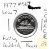 Image 1 : 1977 MS67 Low 7, Fully Doubled Reverse