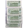 Image 2 : 1973 $1 FIVE CONSECUTIVE AMR1815200 - AMR1815204 , Uncirculated