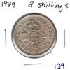 Image 1 : 1949 UK 2 Shillings