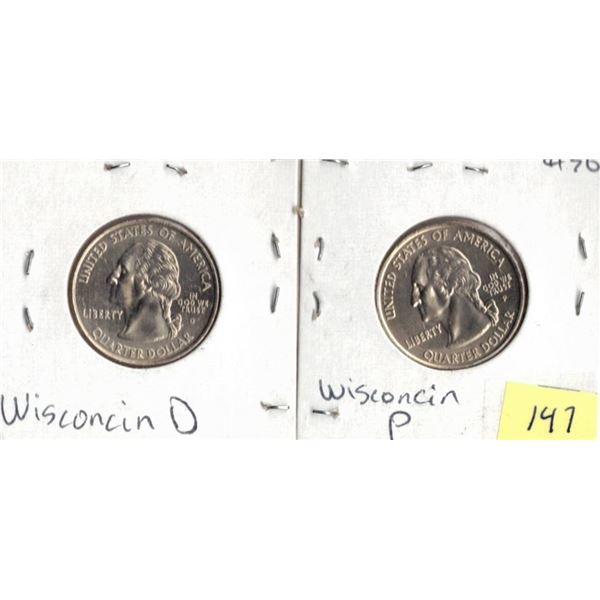 USA 2004 P - 2004 D  State Quarter