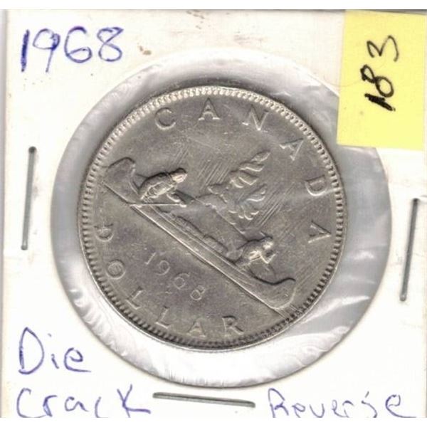 1968 Dollar Die Crack Reverse