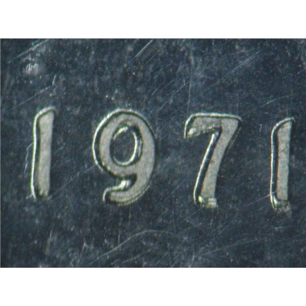 1971 Coin Set doubled ten cents