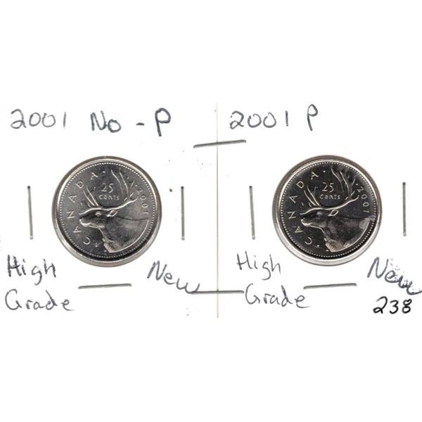 2001P and 2000 no P ,  High Grade