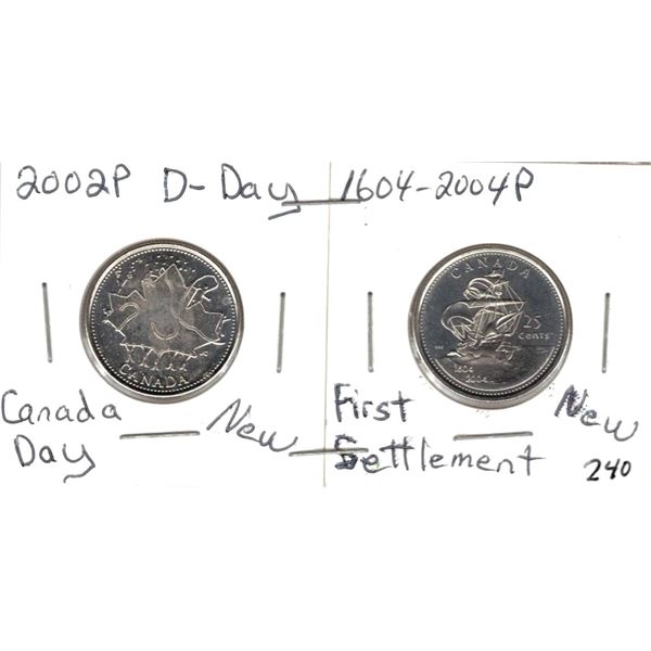 2002P Canada Day , 1604-2004P First Settlement New