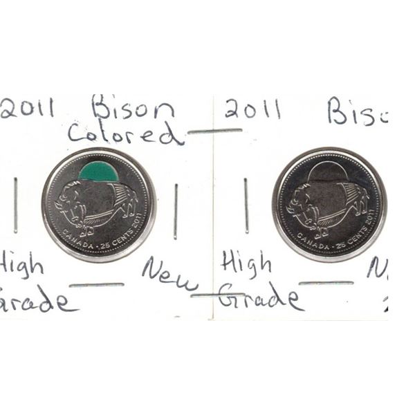 2011 Bison With Colour and Without Colour, New