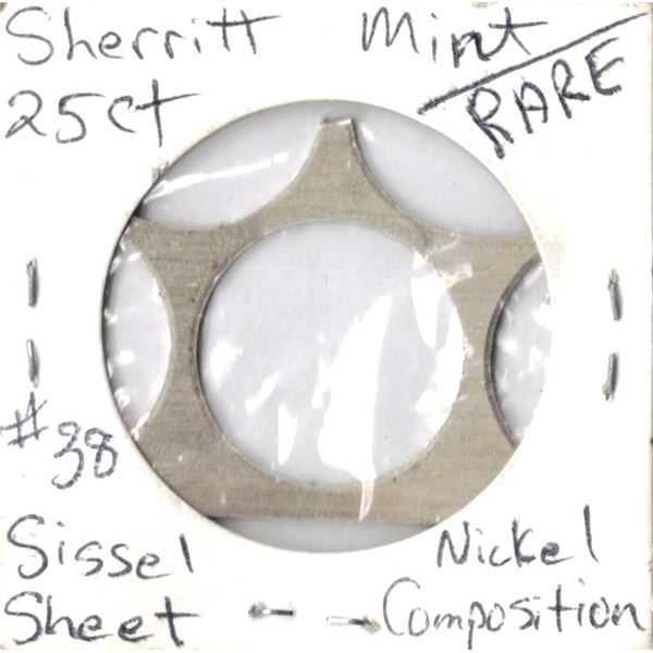 Piece of Sissel from a 25 Cent Sheet