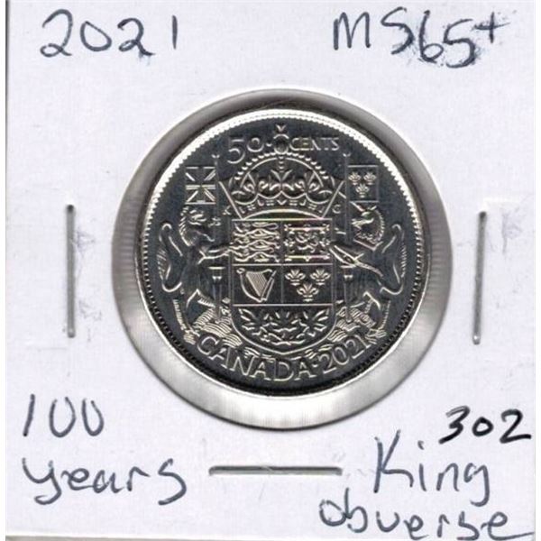 2021 MS65+ 100 year special edition with King obverse