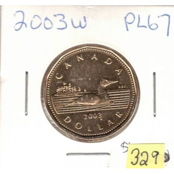 2003W PL67 , Winnipeg Mint Mark