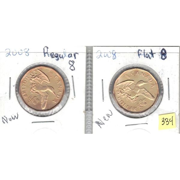 2008 Regular 8 and Flat 8 , New