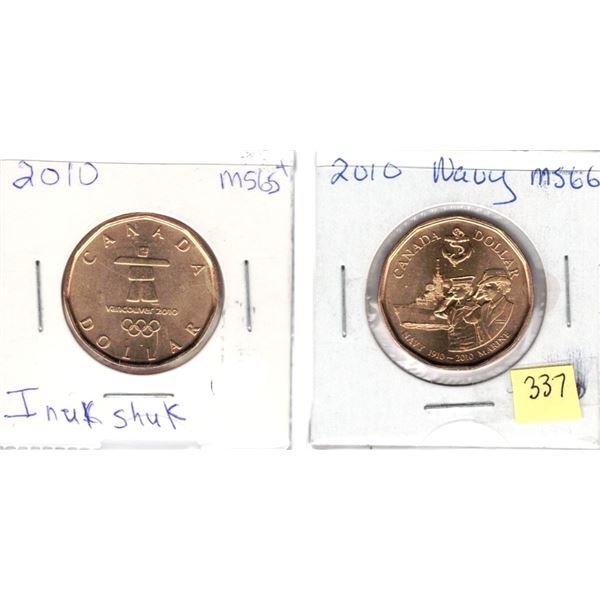 2010 Inukshuk MS65+ and 2010 Navy MS66