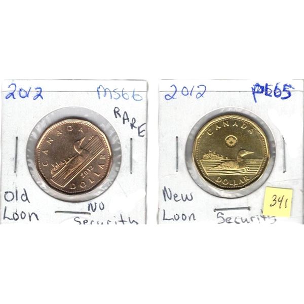2012 MS66 Old Loon No security and PL65 New Security