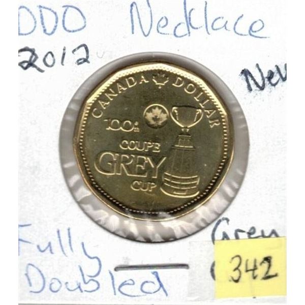 2012 Grey Cup Double Die Obverse