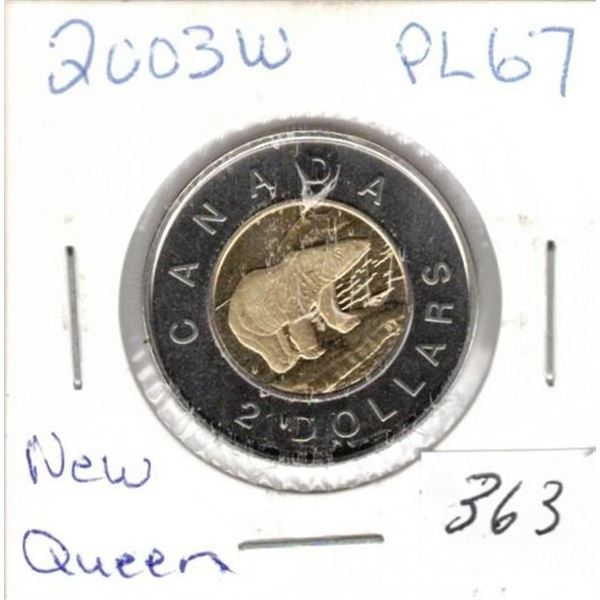 2003W PL67 , Winnipeg Mint Mark