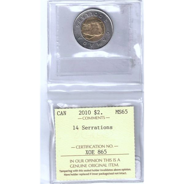 2010 ICC Graded MS65