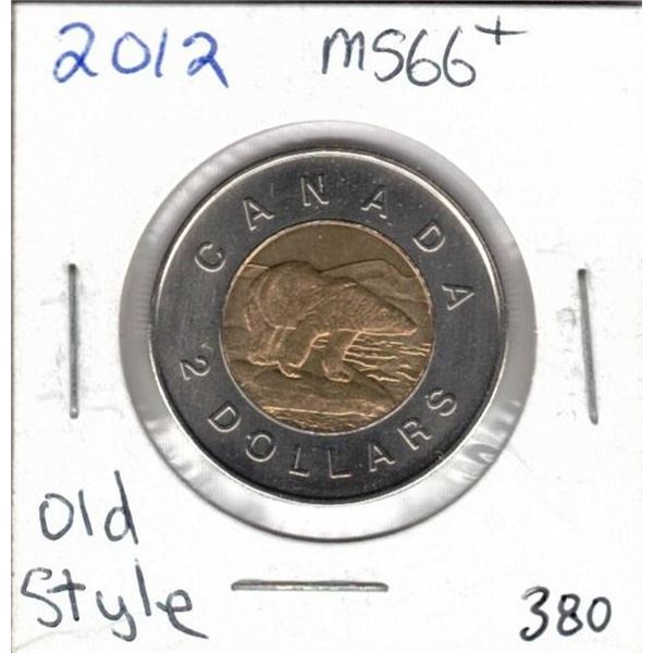 2012 MS66+ Old Style Toonie